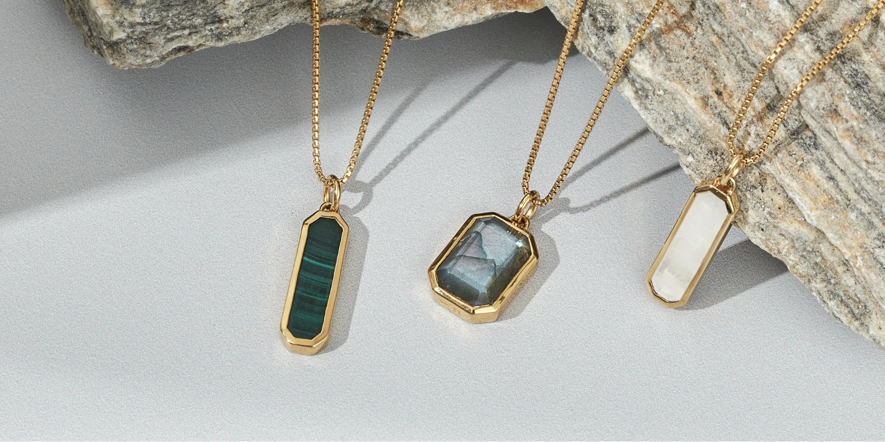 GEMSTONE NECKLACES - 18k Gold & Recycled Silver gemstone jewellery
