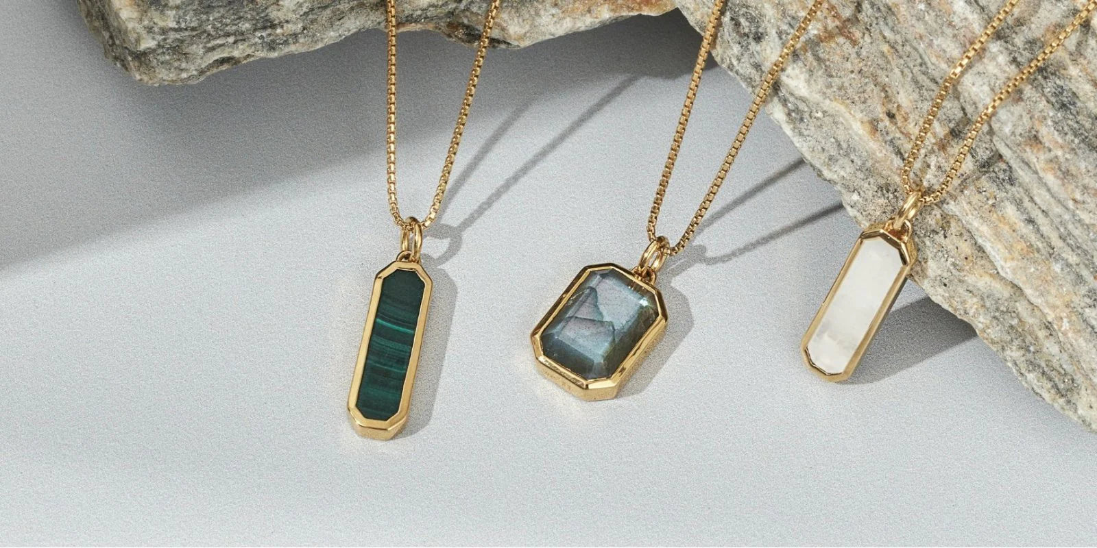 PENDANT CHARMS & CHAINS - 18k Gold & Recycled Silver gemstone jewellery