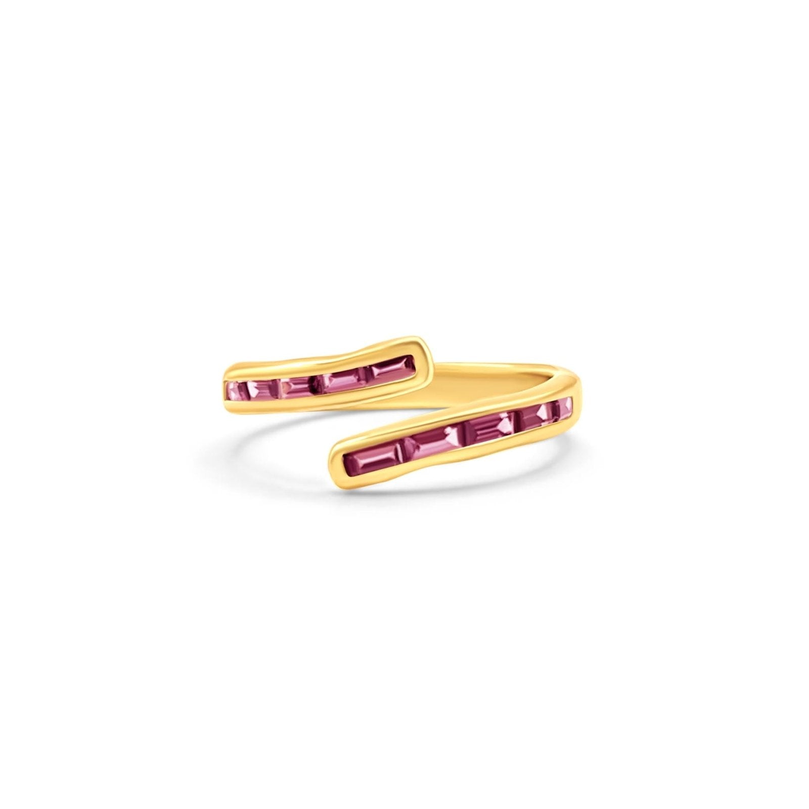 Gwenie Rhodolite Gold Vermeil Ring - Honoura