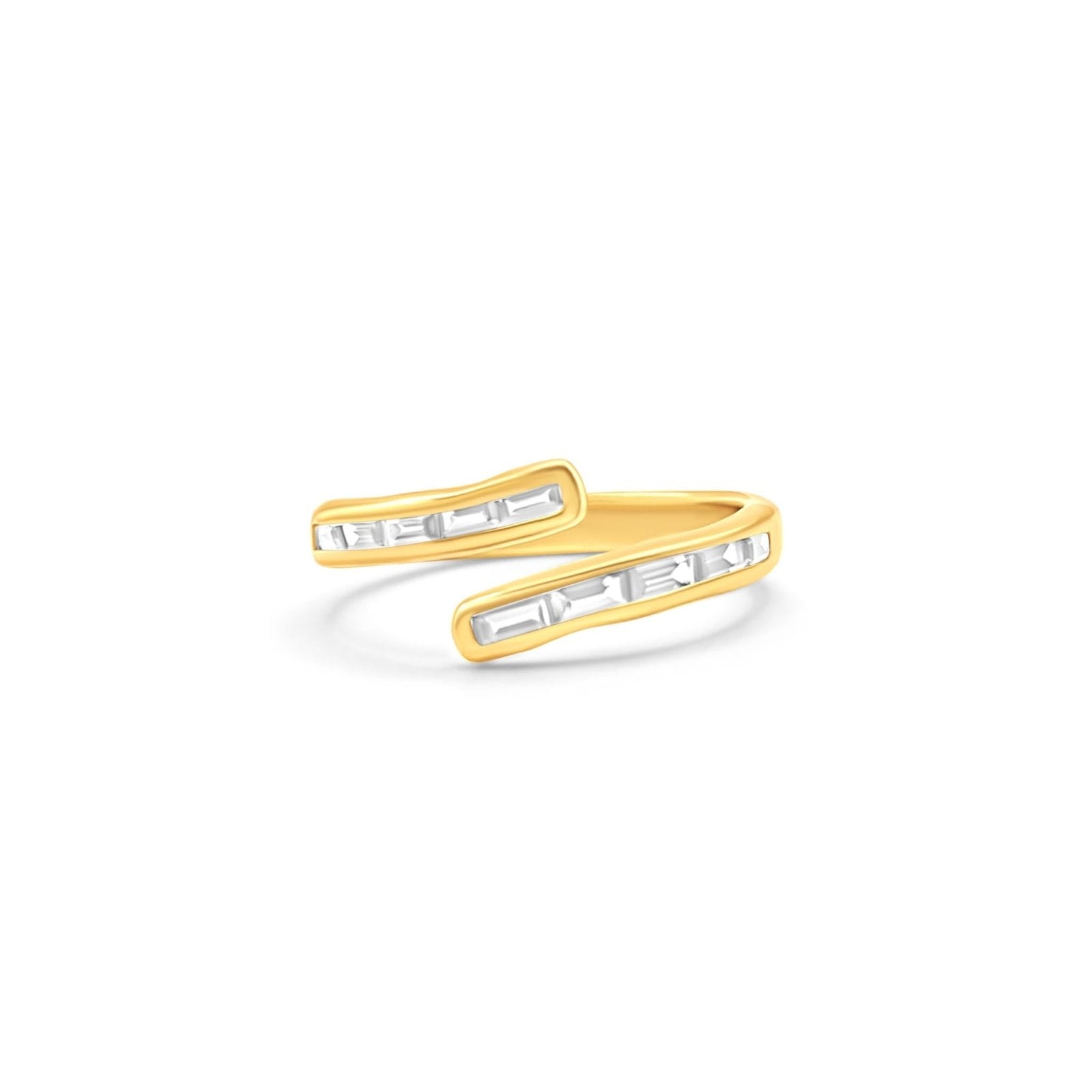 Gwenie White Topaz Gold Vermeil Ring - Honoura