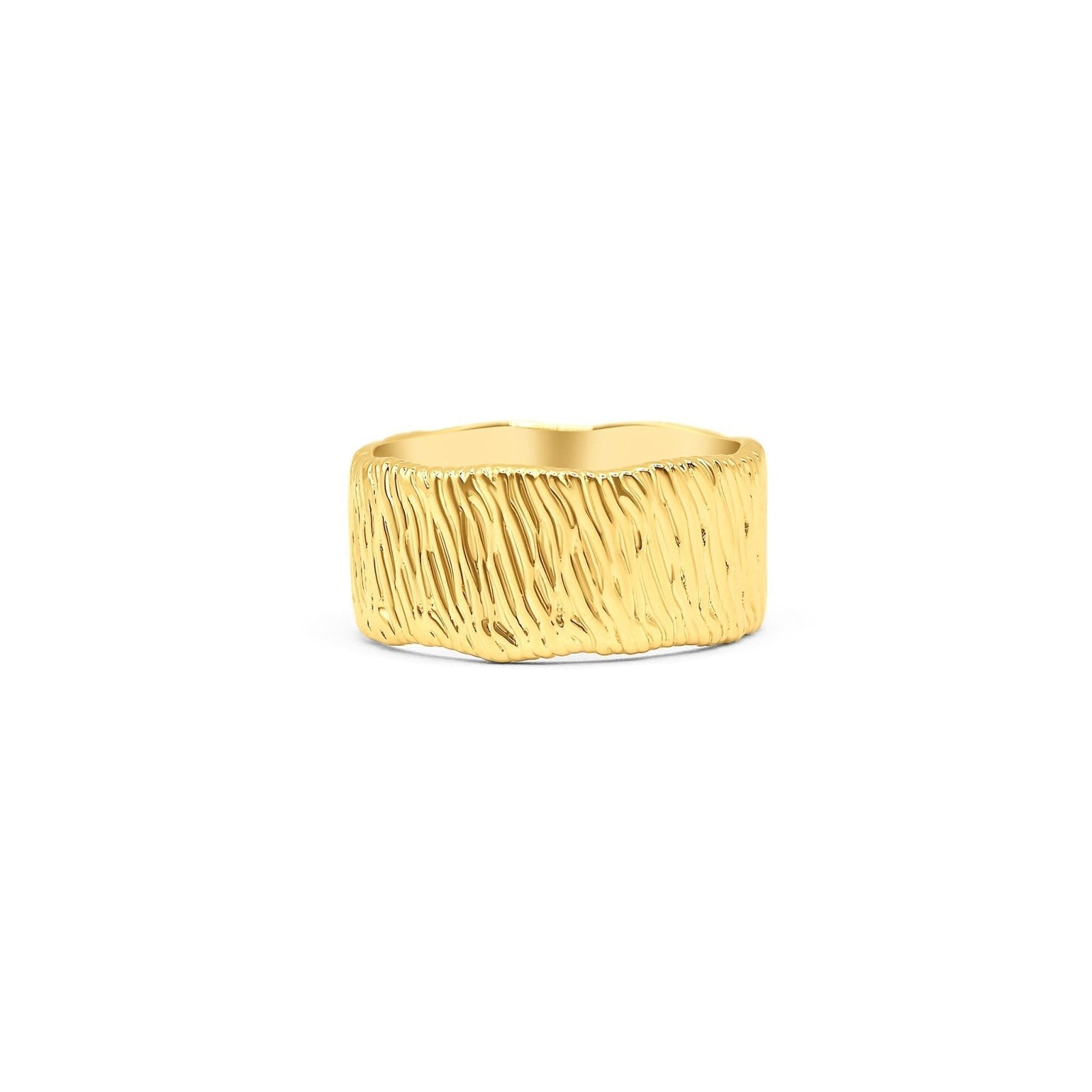 Irle Wide Gold Vermeil Ring - Honoura