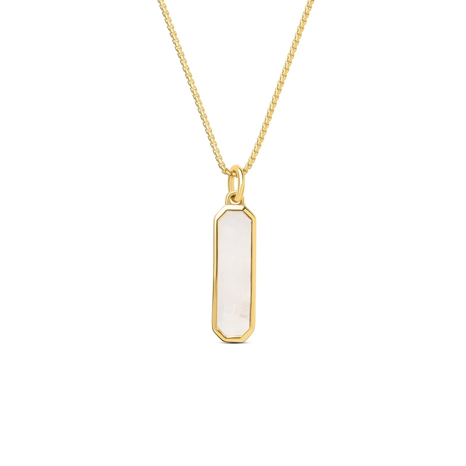 Eva Rainbow Moonstone Gold Vermeil Necklace - Honoura