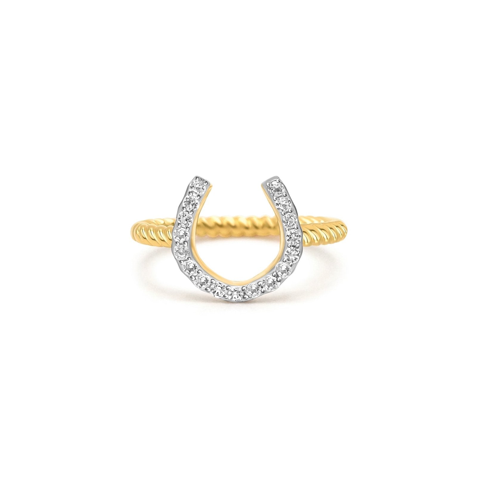 The Horseshoe Gold Vermeil Ring - Honoura