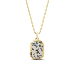 Vye Dalmatian Jasper Gold Vermeil Necklace - Honoura